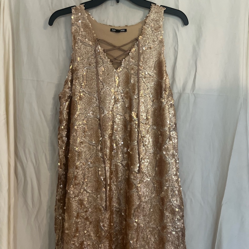 Gianni Bini Gold Sequin Dress